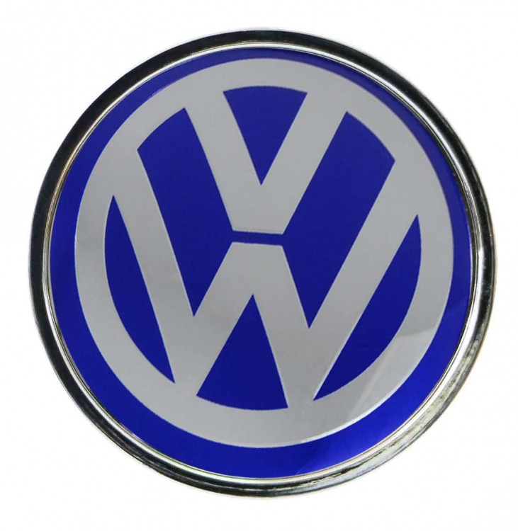 Колпачок ступицы Volkswagen (63/59/7) хром/синий