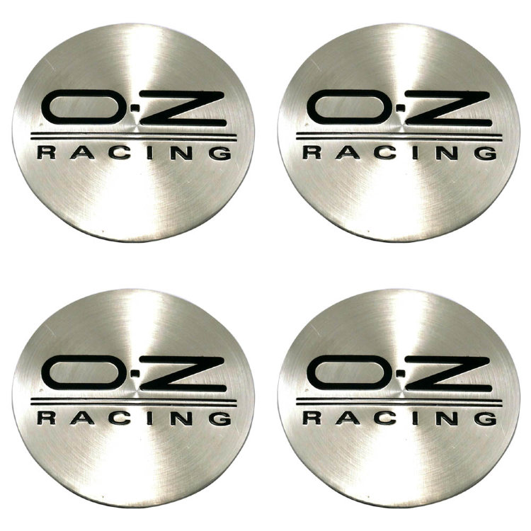 Стикеры на диски OZ Racing silver-black 45 мм