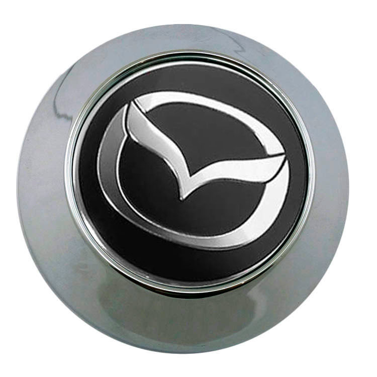 Колпачок на диски Mazda 68/62/10 black конус