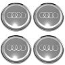Комплект ступичных колпачков
Audi (63/58/8) хром+серый