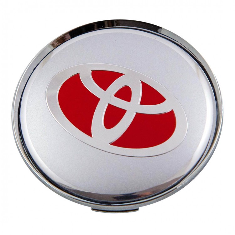 Колпачки на диски Toyota 65/60/12 серебристый