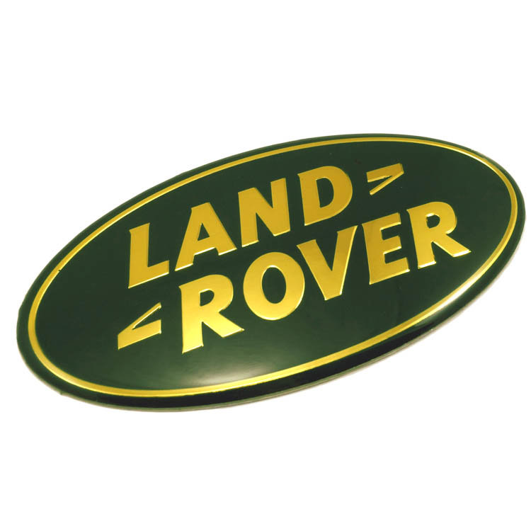 Эмблема металлическая выпуклая  Land Rover 86*43 мм