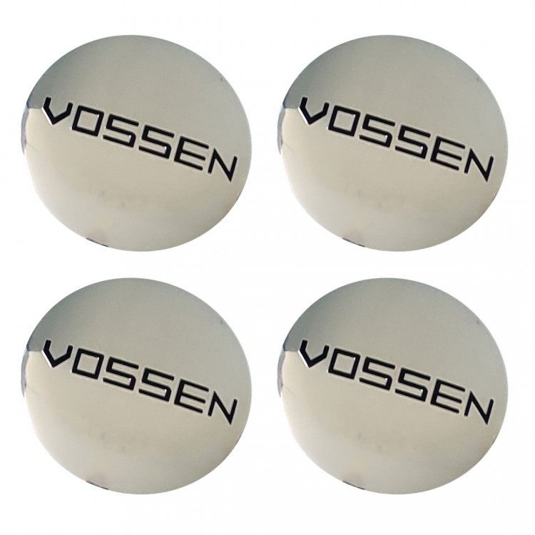 Наклейки на диски Vossen 56 мм сфера хром
