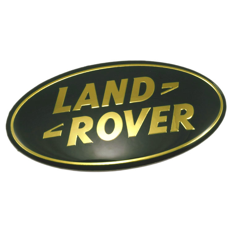 Значок металлический зеленый  Land Rover 10,5*5,4 см