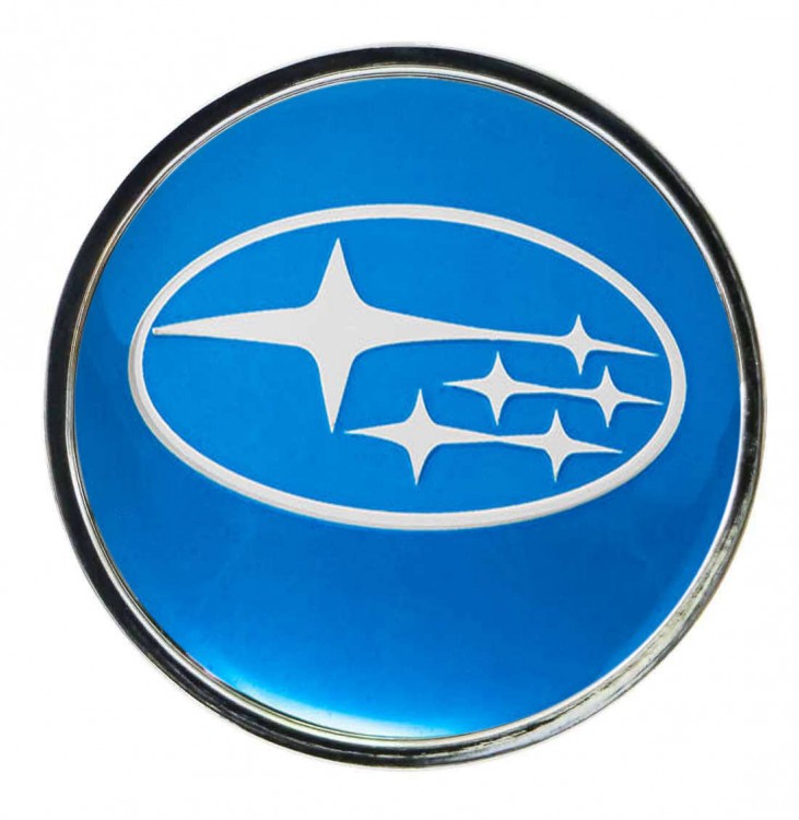 Колпачок ступицы Subaru (63/59/7) синий 