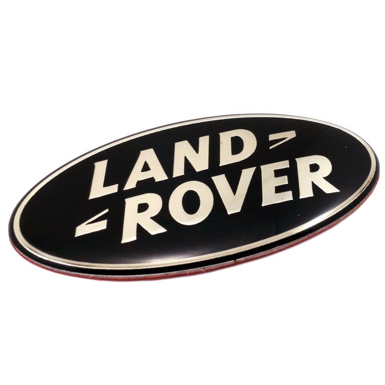 Стикер выпуклый  Land Rover 86*43 мм черный