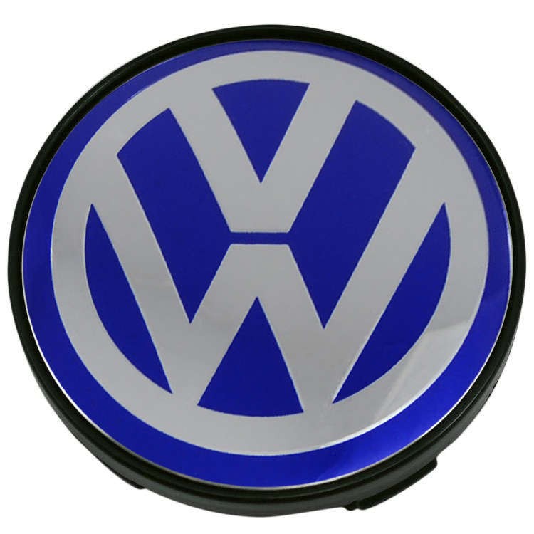 Колпачки для дисков Volkswagen 60/56/9 хром/синий 