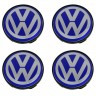 Колпачки для дисков Volkswagen 60/56/9 хром/синий 