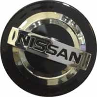 Колпачок на диски Nissan 54/48/10 черный-хром
