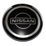 Колпачок на диск Nissan  63/58/8 черный+хром