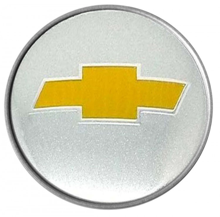 Колпачок на диски Chevrolet 60/55/7 хром/желтый
