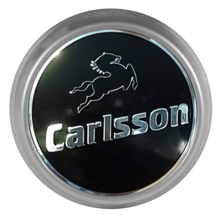 Колпачки на диски ВСМПО со стикером Mercedes Carlsson 74/70/9 черный 