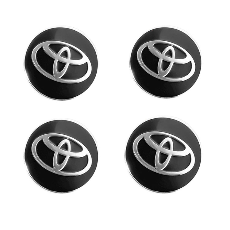 Наклейки на диски Toyota black сфера 56 мм