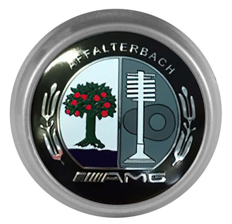 Колпачки на диски ВСМПО со стикером Mercedes Amg Affaltterbach 74/70/9 черный 