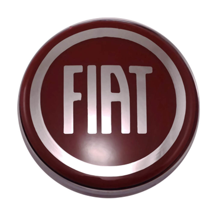 Колпачок на диски Fiat 63/58/8 хром-красный