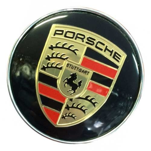 Колпачок на диски Porsche 68/64/10 хром-черный