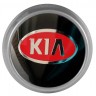 Колпачки на диски ВСМПО со стикером KIA 74/70/9 красный и черный 