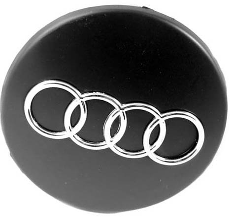 Колпачок на диски Audi  67/57/12 хром-черный 
