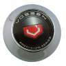 Колпачок на диски Vossen 60/56/9 red black конус  