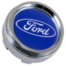 Колпачок ступицы Ford 60/56/6 хром-синий