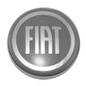 Колпачок на диски  Fiat 63/58/8 хром-серый