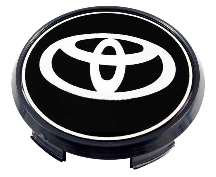 Колпачок литого диска Toyota 63/56/10 черный