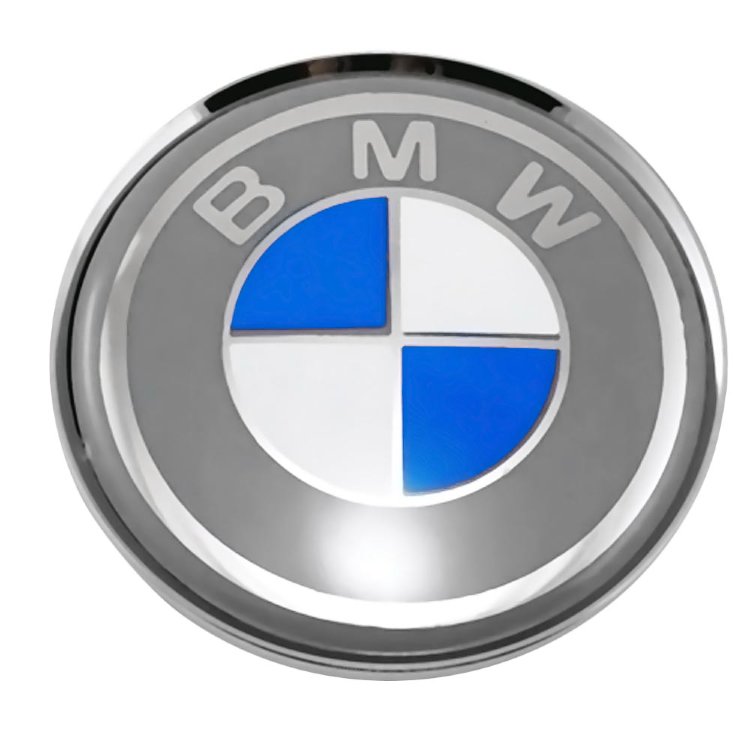 Заглушка литого диска BMW 63/58/8 серый+хром