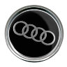 Колпачок на диски Audi 50/45/7 хром-черный 