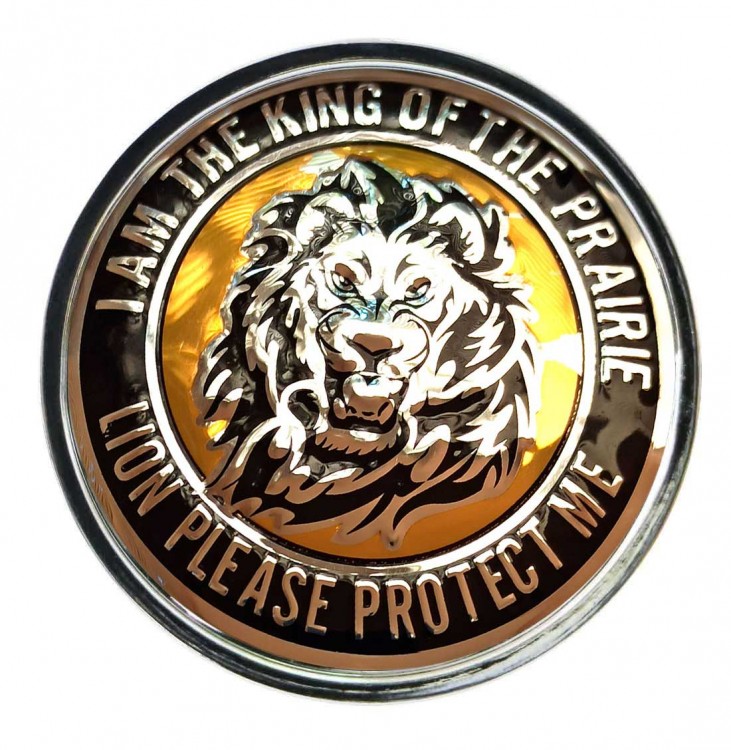 Колпачок ступицы Protect Lion (63/59/7) хром