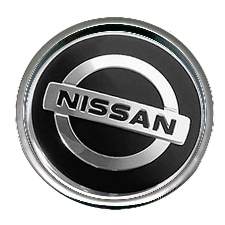 Колпачок на диски Nissan 50/45/7 черный-хром 
