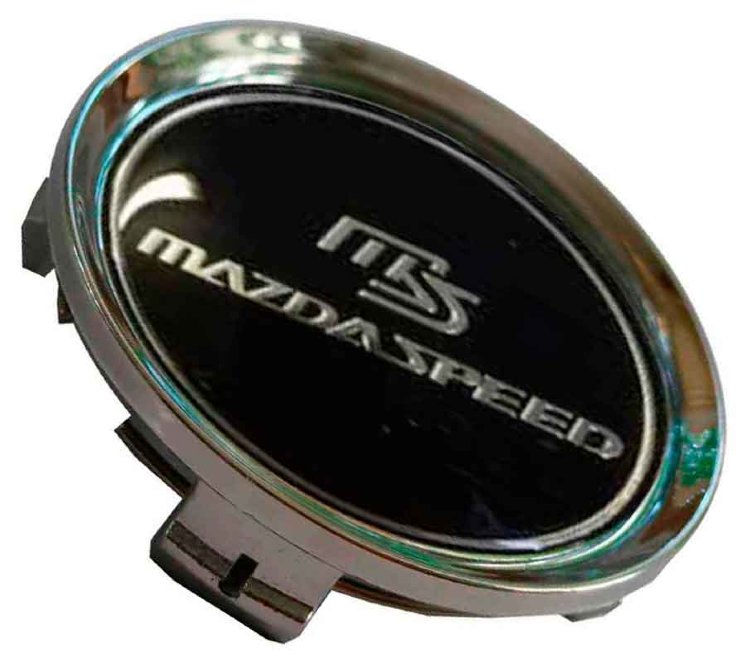 Заглушка ступицы диска Mazda Speed 74/69/12 черный хром