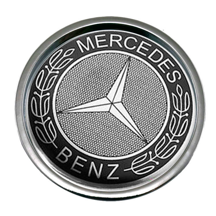 Колпачок на диски Mercedes 50/45/7 черный-хром 