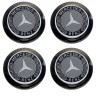 Комплект колпачков для диска Mercedes 63/56/12 black  