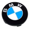 Колпачок на диски BMW 68/62.5/9 black+blue