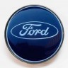 Заглушка литого диска Ford 68/65/12 синий 