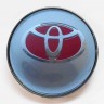 Заглушка литого диска Toyota 67/56/16 стальной с красным 