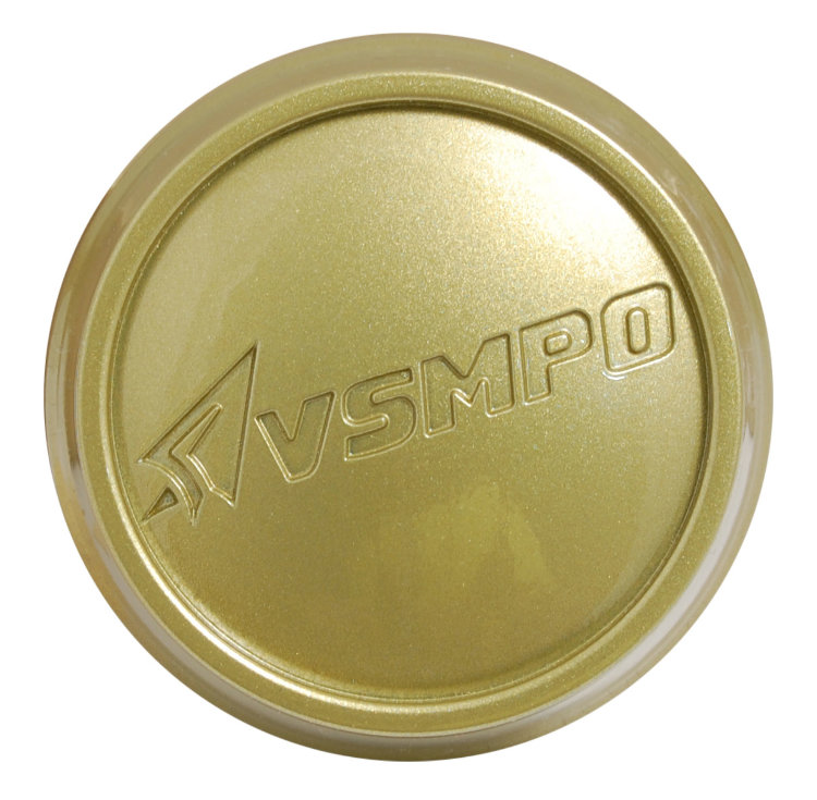 Колпачок для дискa VSMPO (69/67/9) золотой с бортиком 
