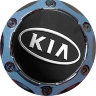 Колпачок на диски KIA 64/56/9 хром-черный конус 
