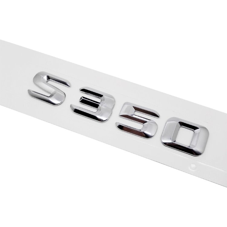 S 350 - хромированный значок на багажник New