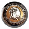 Заглушки для диска со стикером Protect Eagle (64/60/6) хром черный