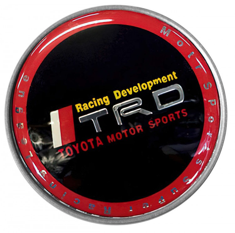 Колпачок на диски Toyota TRD 60/55/7 черный/красный