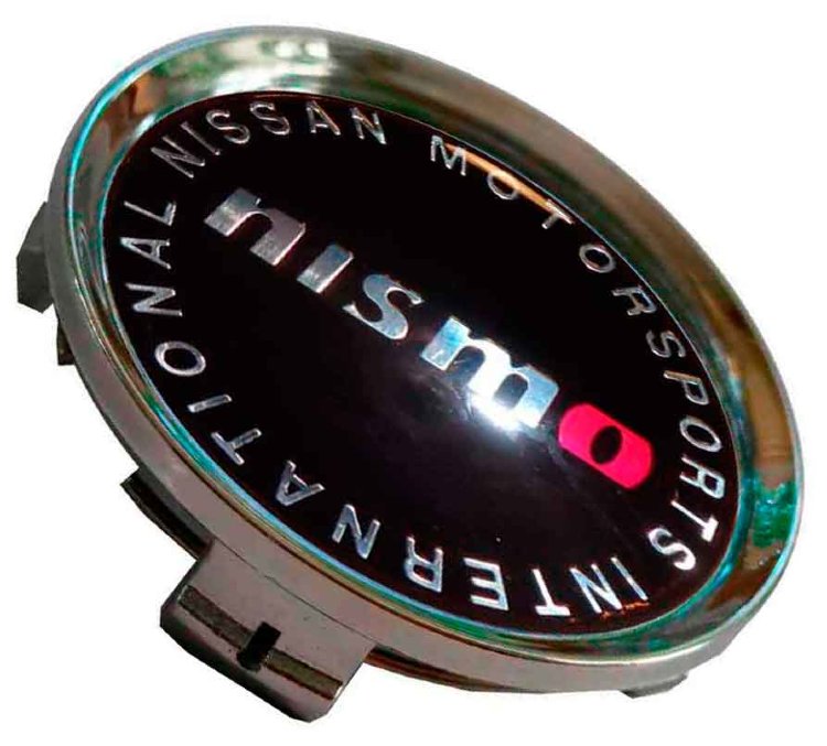 Заглушка ступицы диска Nissan Nismo 74/69/12 хром