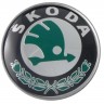 Колпачок на диски Skoda 60/55/7 черный зеленый