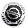 Колпачок на диски Nissan 68/62/10 черный-хром гайка