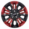 Колпаки колесные Hyundai Lion Carbon Red Mix 15