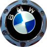 Колпачок на диски BMW 64/56/9 хром конус 