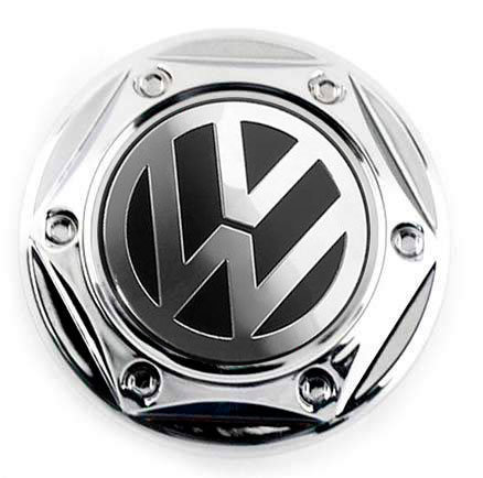Колпачок на диски Volkswagen 68/62/10 черный-хром гайка   