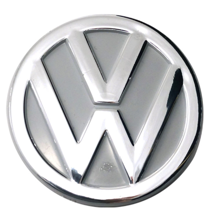 Колпачок для диска Volkswagen 56/51/11 молочно-серый и хром