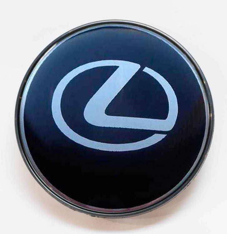 Заглушка литого диска Lexus 68/65/12 черный 