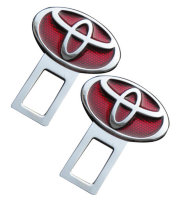 Изображение товара Заглушка ремня безопасности с логотипом Toyota хром